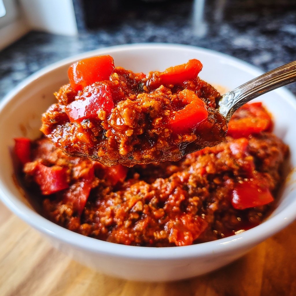 Chili sin Carne mit Paprika