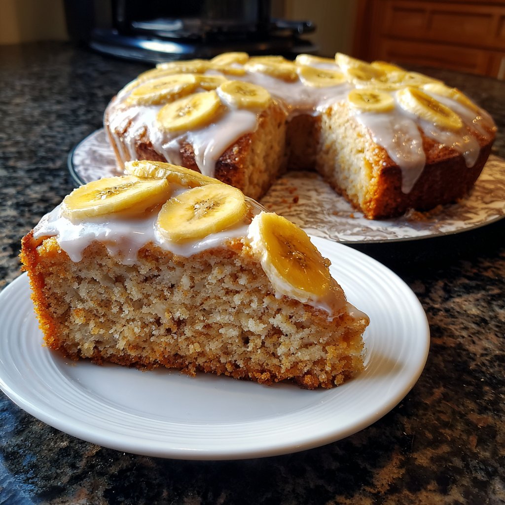 Bananenkuchen mit Buttermilch und Vanille