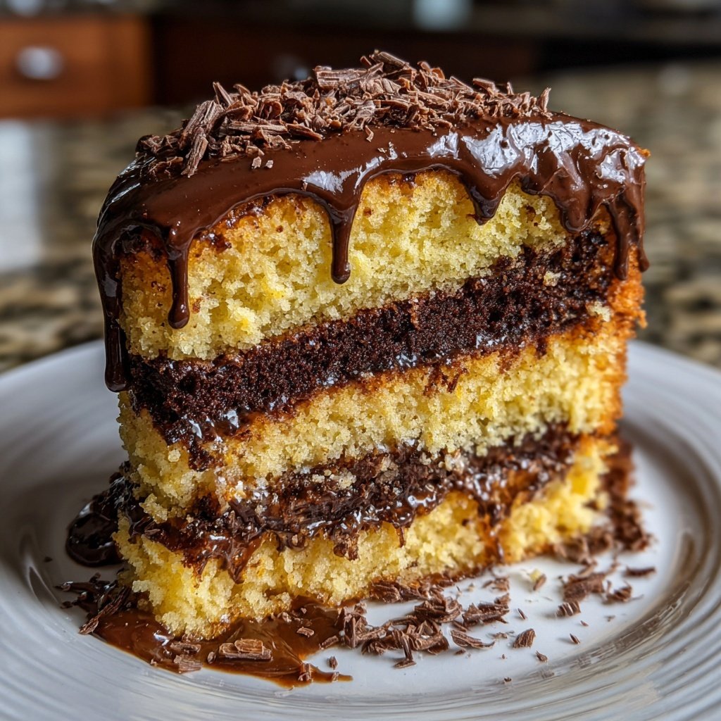 Geburtstagskuchen mit Schokoladenfüllung