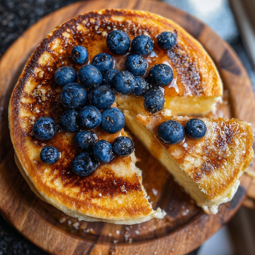 Pfannkuchen mit Heidelbeeren
