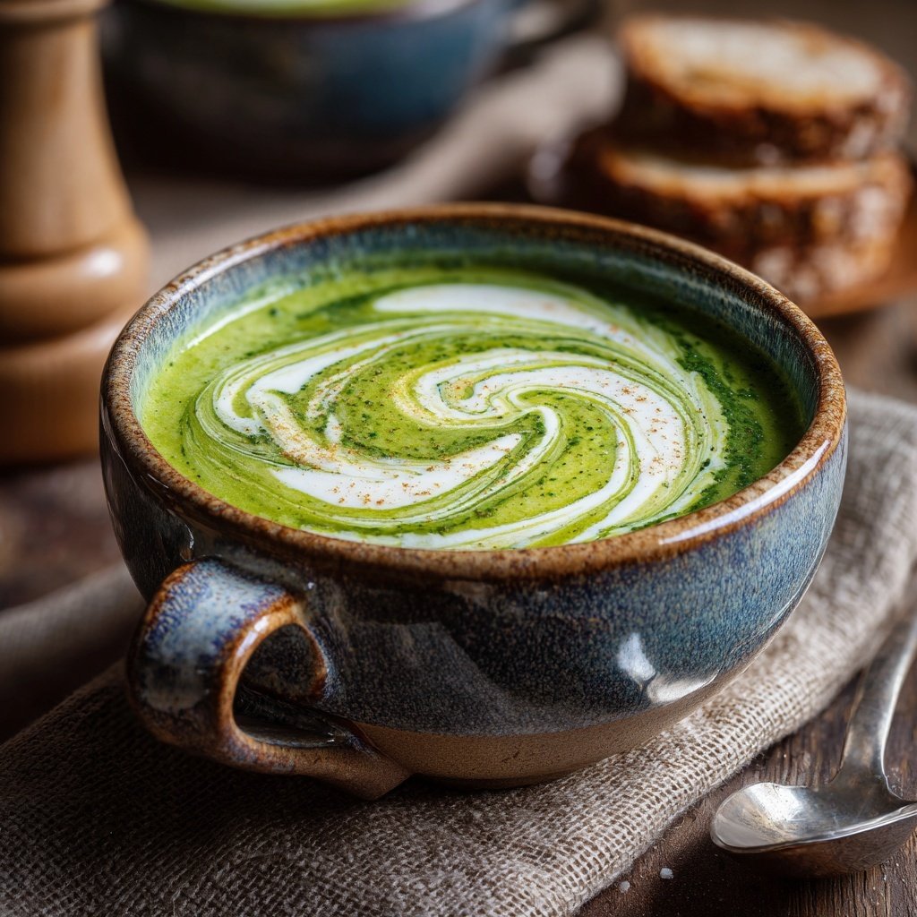 Brokkoli Suppe Mit Mandelmus