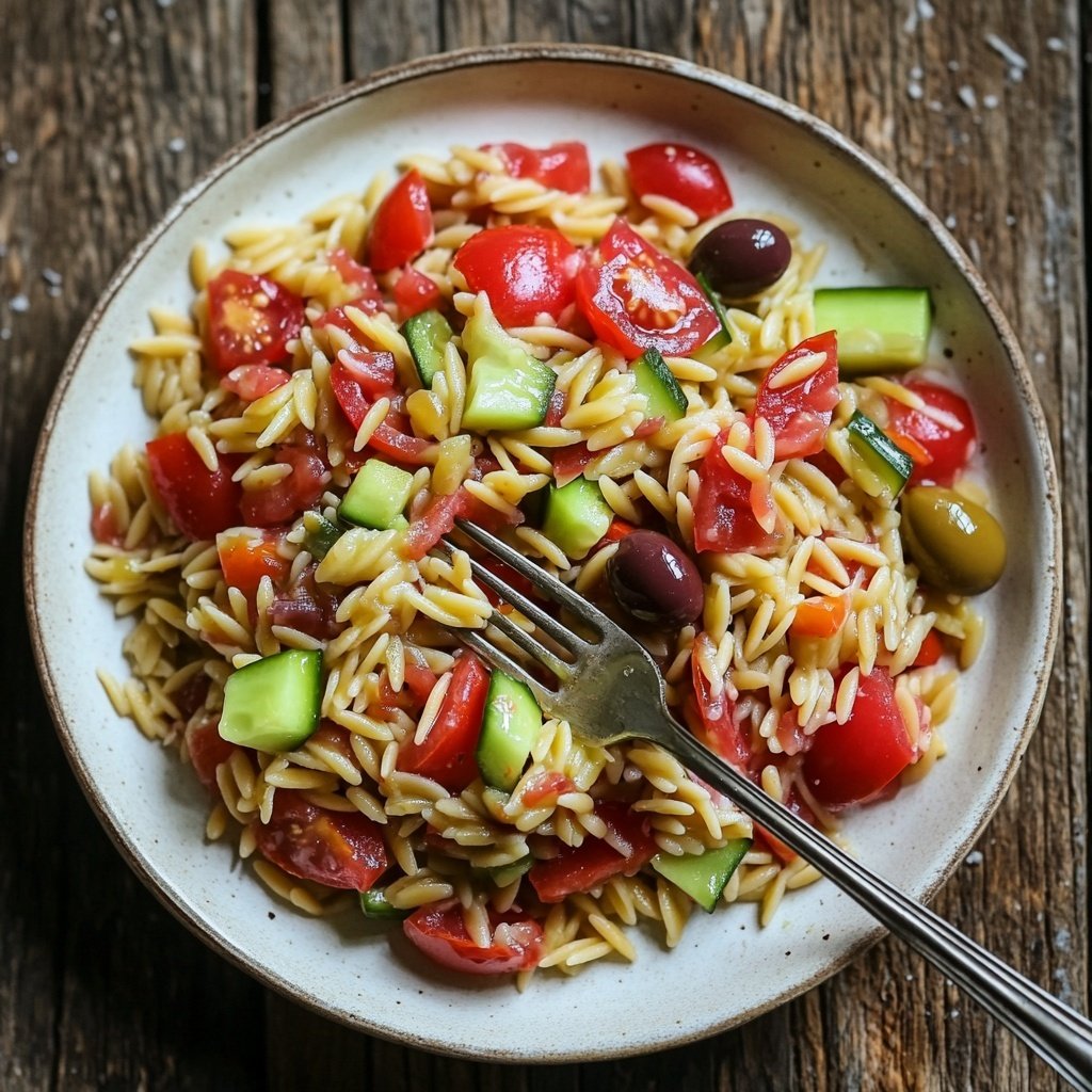 Mediterraner Orzo-Salat nach Omas Rezept