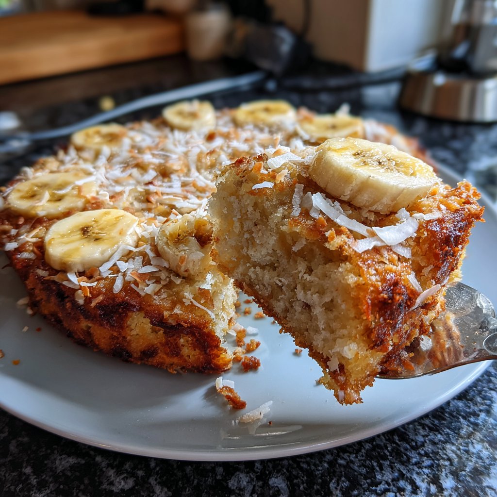 Bananenkuchen mit Kokos