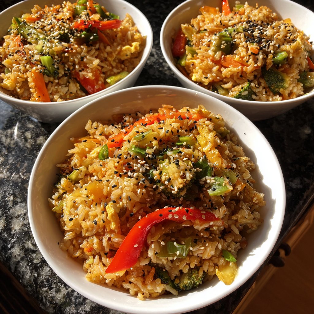 Gebratener Reis mit Sesamöl