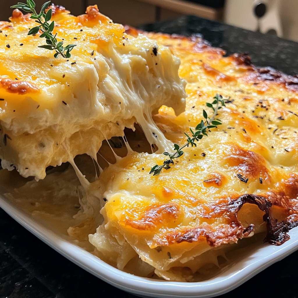 Kartoffelgratin mit Sahne