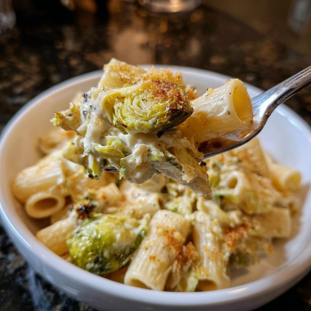 Rigatoni mit Rosenkohl