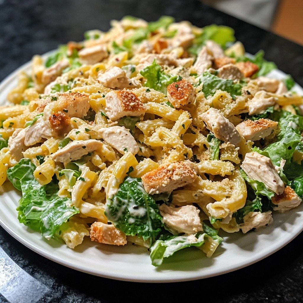 Chicken Caesar Pasta Salat