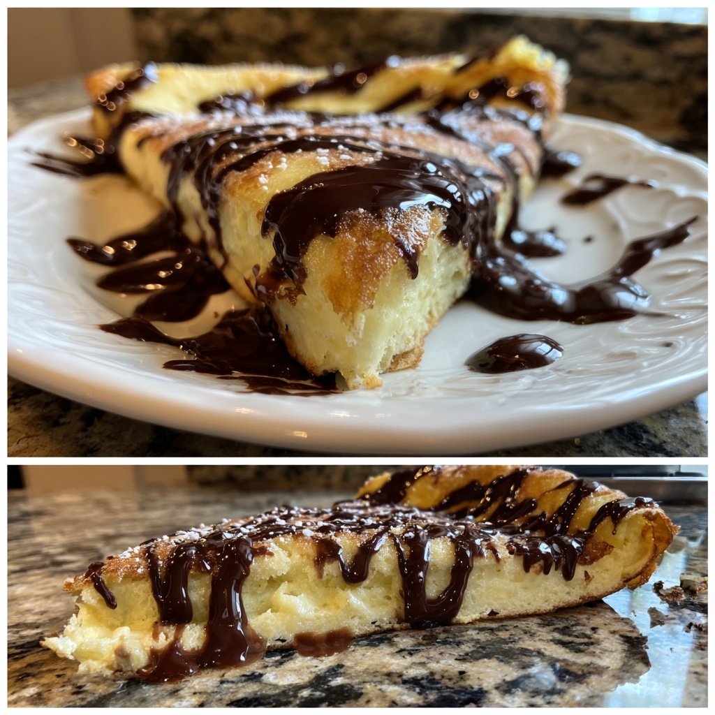 Pfannkuchen mit Schokolade