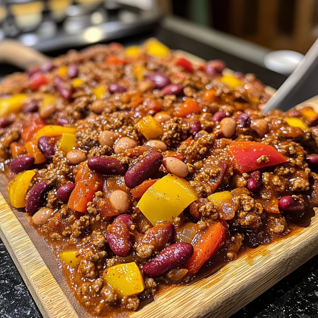 Chili sin Carne mit Paprika