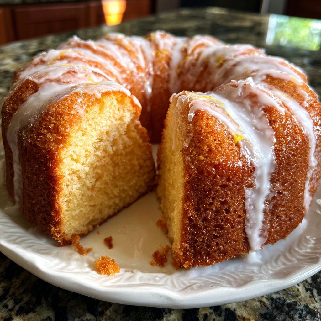Zitronenkuchen für den Sonntagskaffee