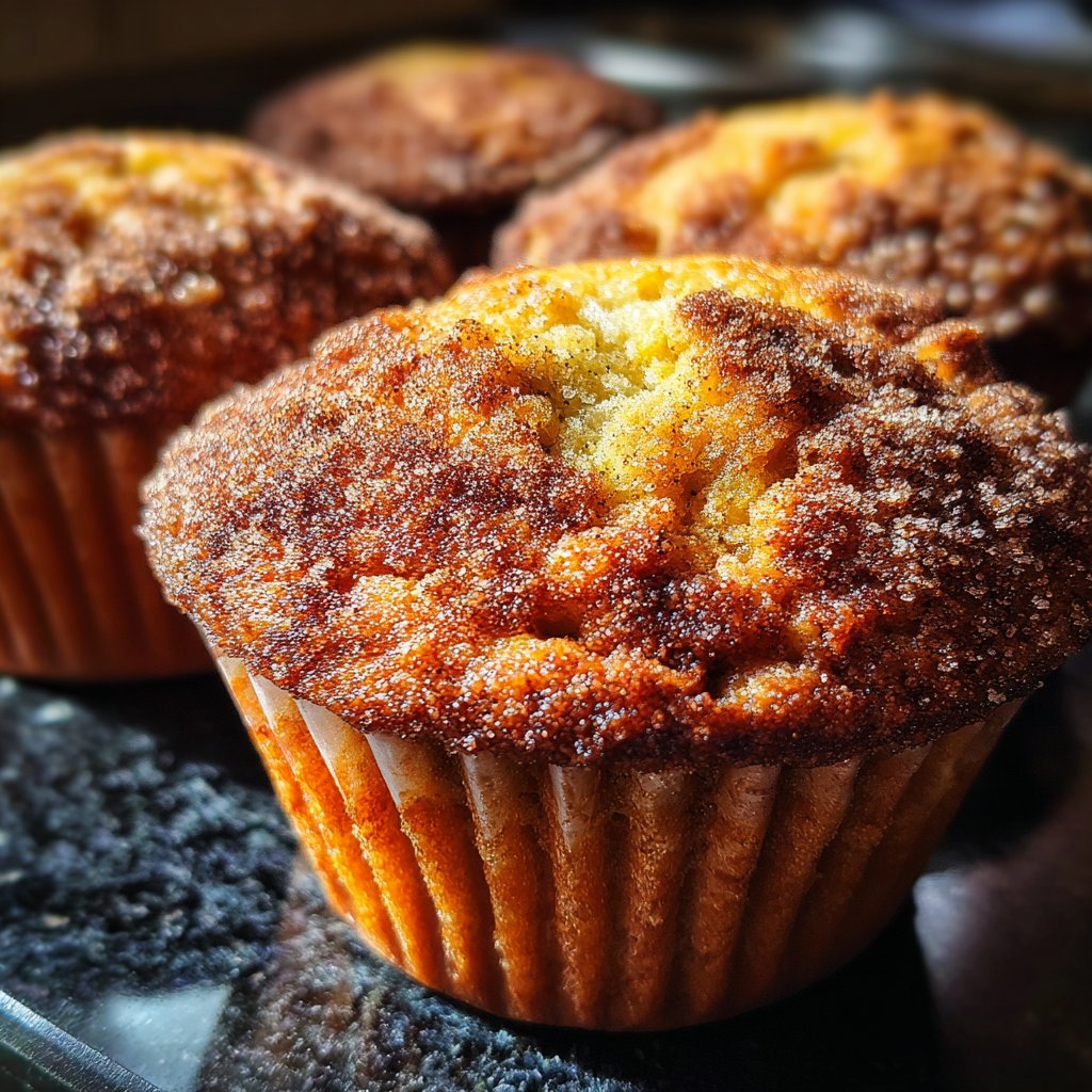 Muffins mit Zimtkruste