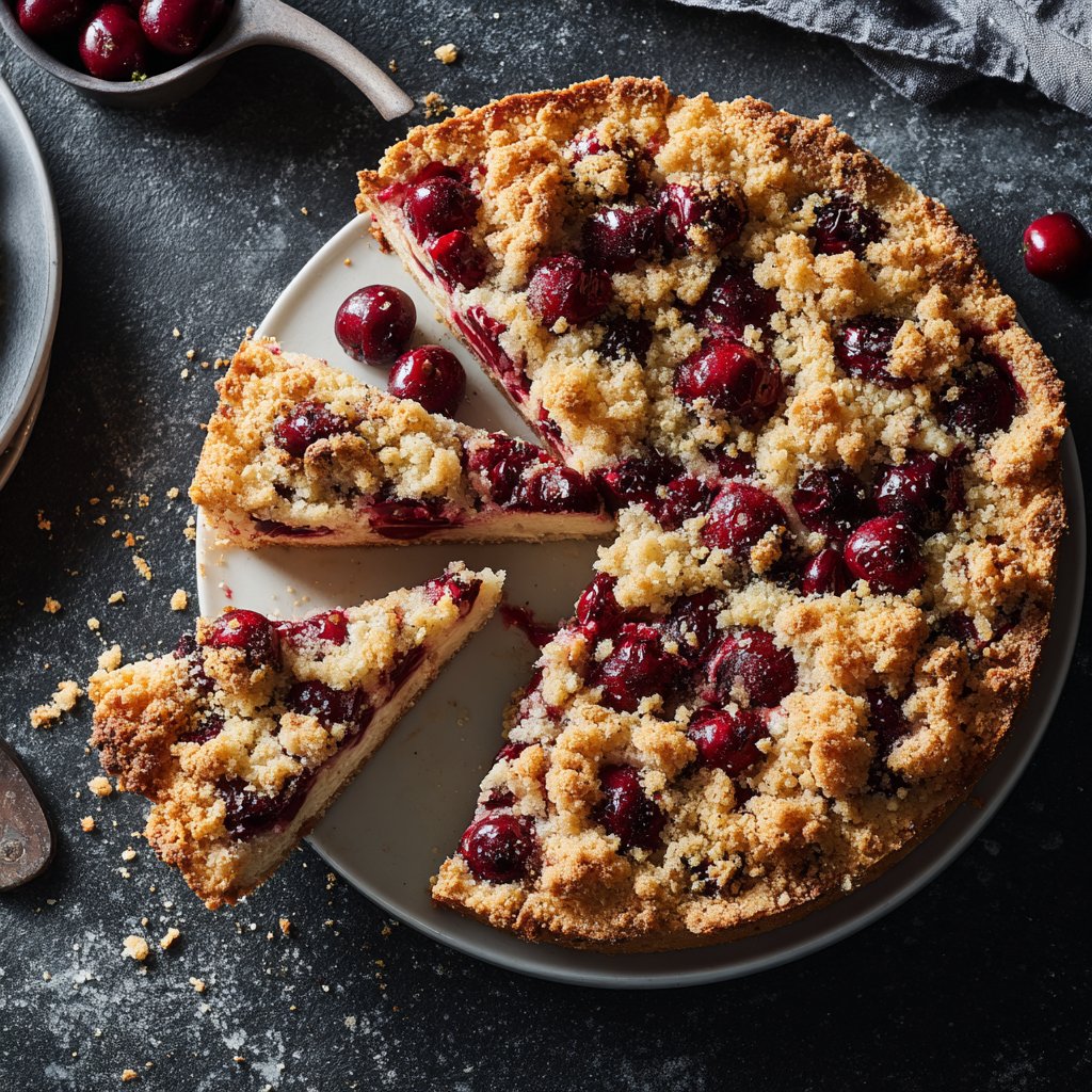 Streuselkuchen Mit Kirschen
